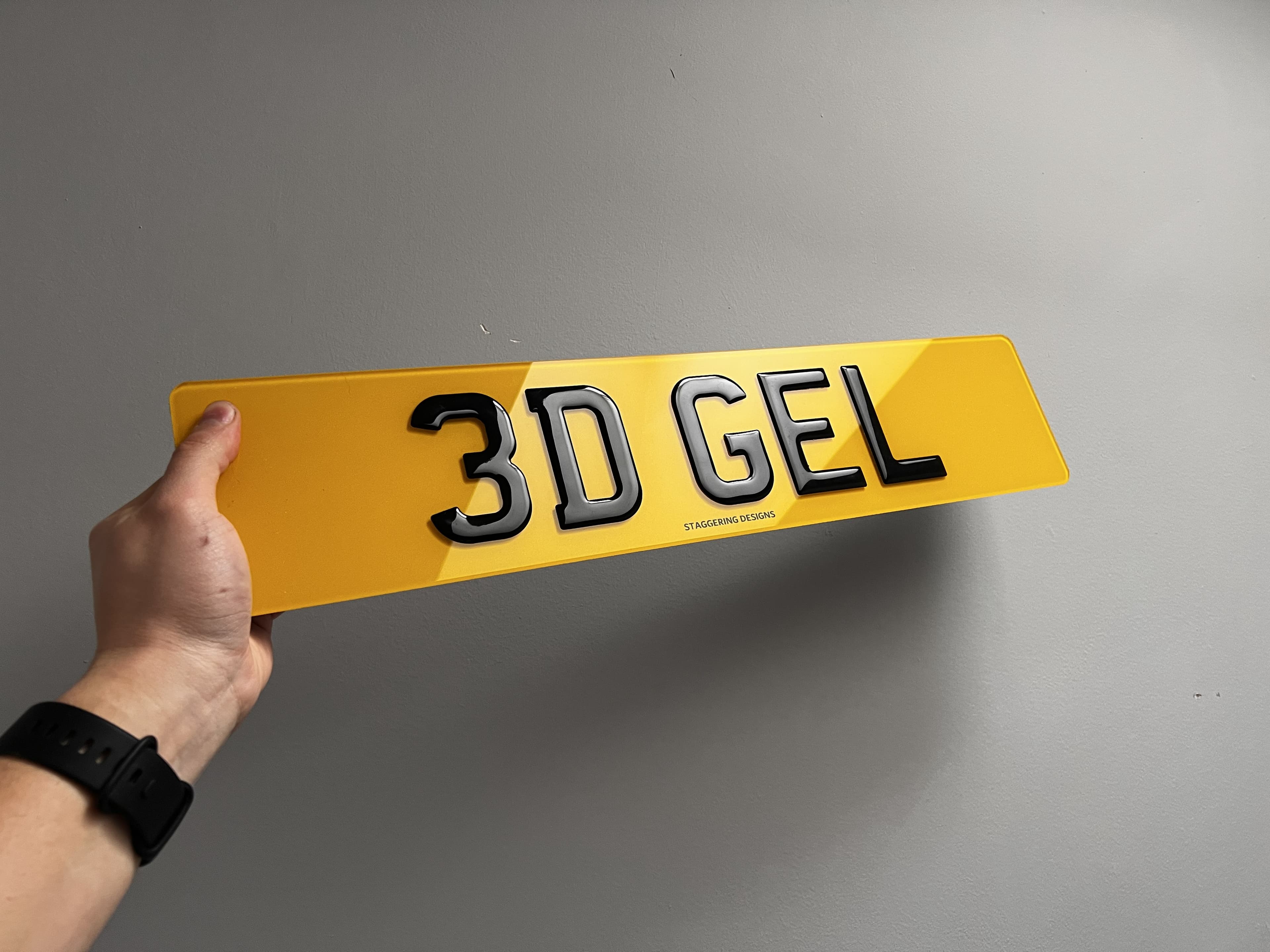 3D Gel Number Plates